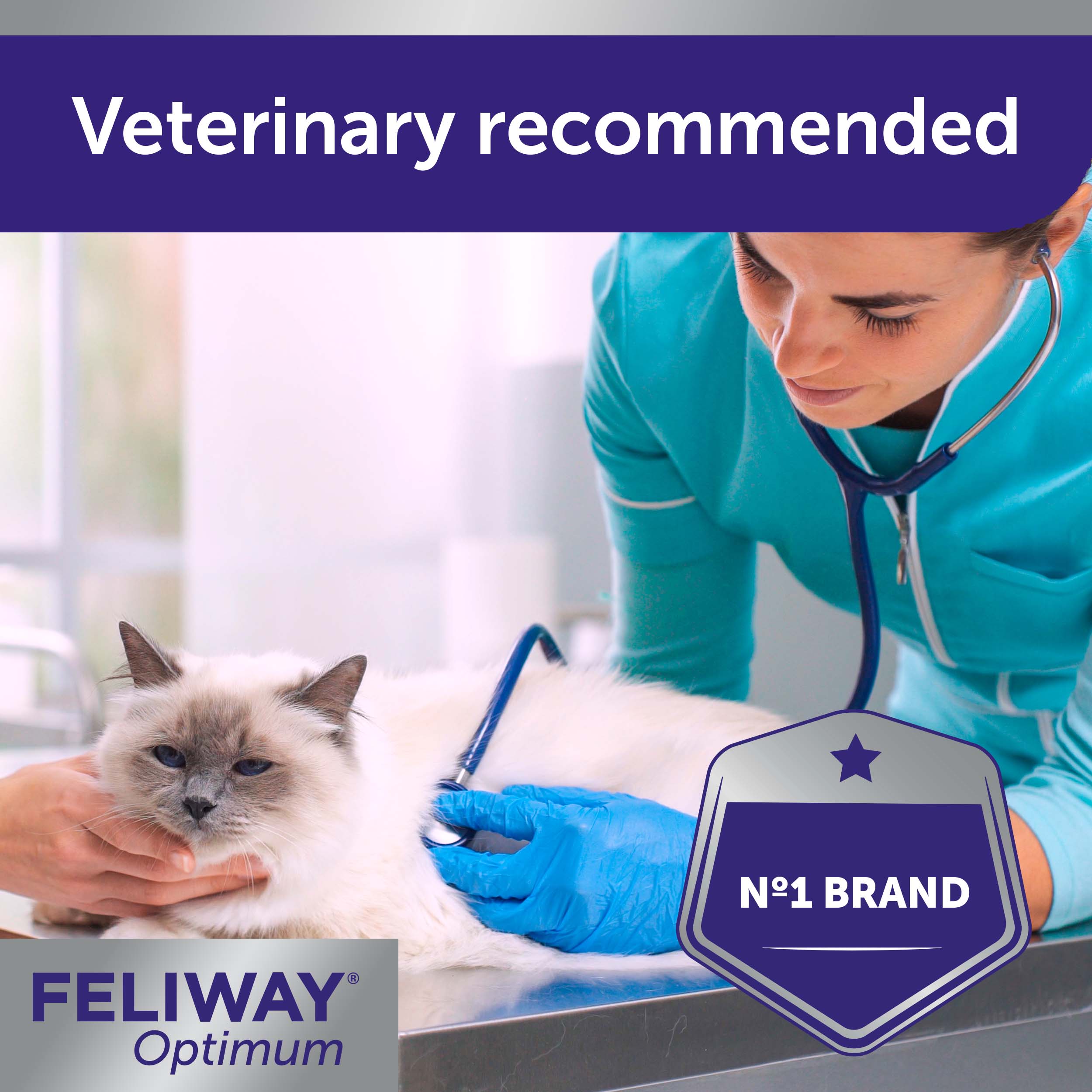 FELIWAY Optimum Diffuser Refill, Promotes Calmness AND Harmony In Cats